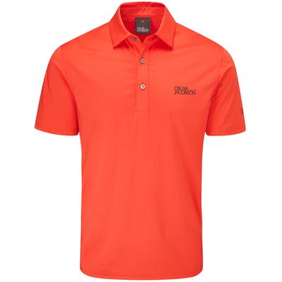 Oscar Jacobson Chap Tour Mens Golf Polo Shirt - Fiesta