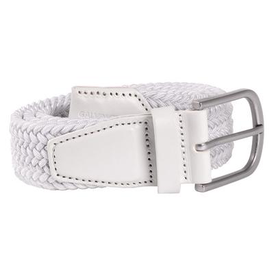 Galvin Green Wave Braided Golf Belt - White