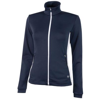 Galvin Green Daisy Insula Ladies Full Zip Golf Sweater - Navy