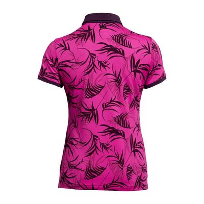 Under Armour Womens Zinger Golf Polo Shirt - Pink - thumbnail image 2