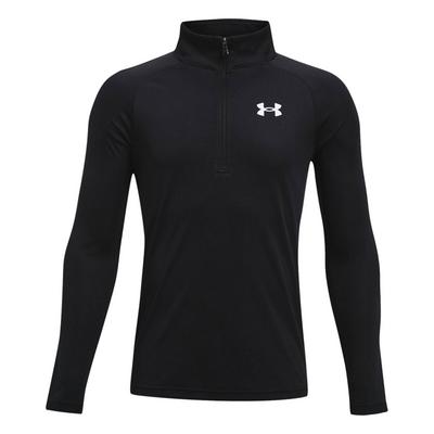 Under Armour Boys Tech 2.0 1/2 Zip Golf Top - Black - thumbnail image 1