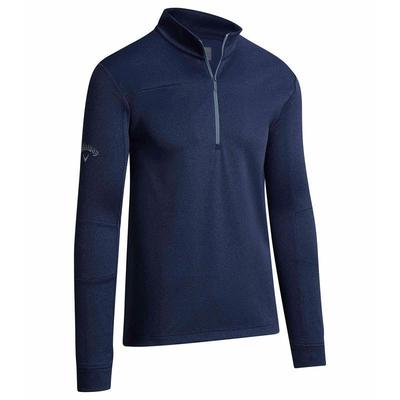 Callaway Waffle Zip Golf Sweater - Navy - thumbnail image 1