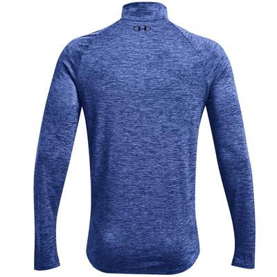 Under Armour Tech 2.0 Half Zip Long Sleeve Golf Top - Light Blue - thumbnail image 2