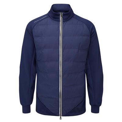 Oscar Jacobson Radstock Full Zip Padded Golf Jacket - Navy