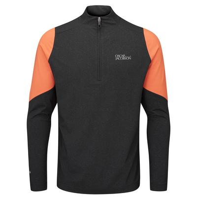 Oscar Jacobson Lodstock Tour Golf Sweater - Black  - thumbnail image 1