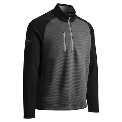 Callaway Midweight Ottoman Fleece 1/4 Zip Golf Sweater - Grey