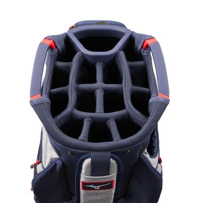 Mizuno BR-D4C Golf Cart Bag - Heather Grey/Navy - thumbnail image 2