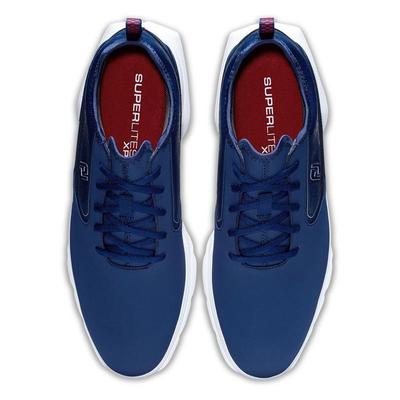 FootJoy Superlites XP Golf Shoe - Navy/Red - thumbnail image 7