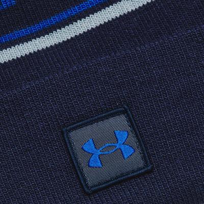 Under Armour Halftime Golf Pom Beanie Hat - Midnight Navy/Steel - thumbnail image 2