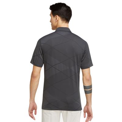 Nike Dri-Fit Vapor Jacquard Golf Polo Shirt - Grey/Black - thumbnail image 2