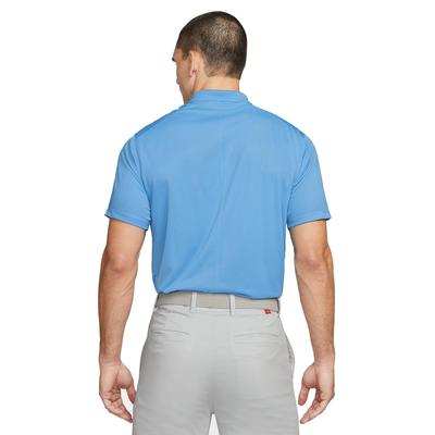 Nike Dri-Fit Victory Solid Polo Shirt - Blue/White - thumbnail image 2