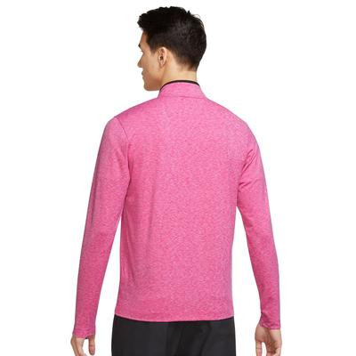 Nike Dri-Fit Victory Heathered Half Zip Golf Top - Pink/Black - thumbnail image 2