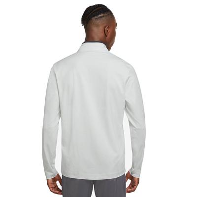 Nike Dri-Fit Victory Heathered Half Zip Golf Top - Photon Dust/Pure/Grey/Black - thumbnail image 2