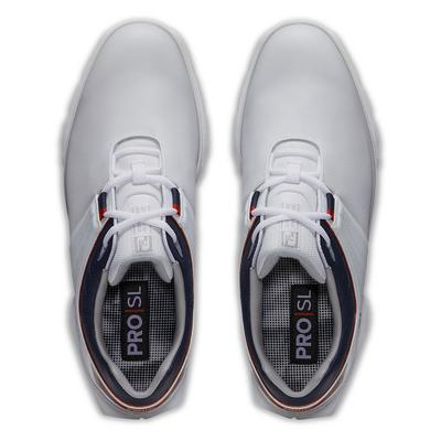 FootJoy Pro SL Golf Shoe - White/Navy/Red - thumbnail image 6