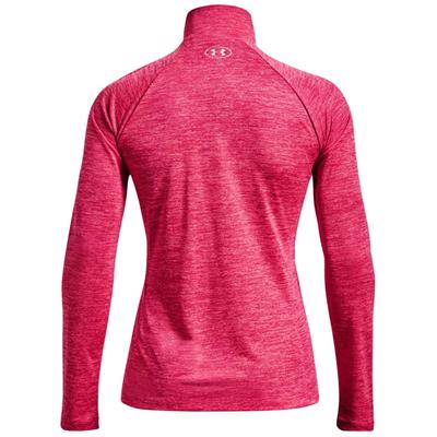 Under Armour Womens UA Tech Twist 1/2 Zip Golf Top - Penta Pink - thumbnail image 2