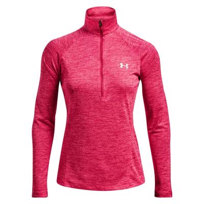 Under Armour Womens UA Tech Twist 1/2 Zip Golf Top - Penta Pink