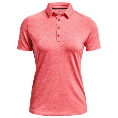 Under Armour Womens Zinger Short Sleeve Polo Shirt - Pink - thumbnail image 1