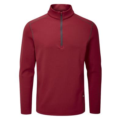 Ping Edwin Half Zip Golf Midlayer Sweater - Red  - thumbnail image 1