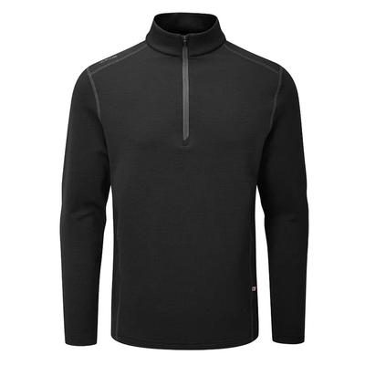 Ping Edwin Half Zip Golf Midlayer Sweater - Black - thumbnail image 1