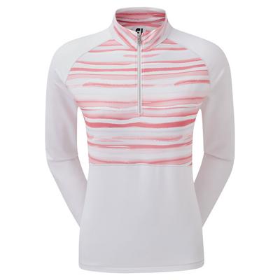 FootJoy Womens Half-Zip Jersey Watercolour Golf  Midlayer Sweater