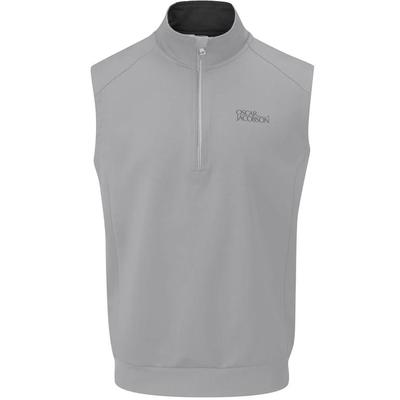 Oscar Jacobson Trent Tour Sleeveless Golf Sweater - Grey