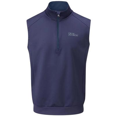 Oscar Jacobson Trent Tour Sleeveless Golf Sweater - Navy 