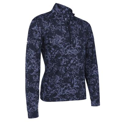 Callaway Camo Sun Printed 1/4 Zip Top - Navy