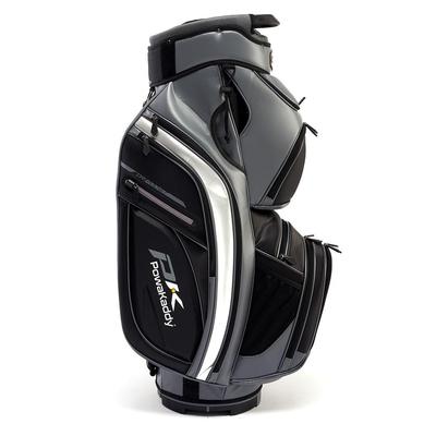 PowaKaddy Prem Tech Golf Cart Bag - Gun Metal/Black/Silver - thumbnail image 2