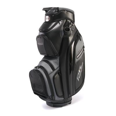 PowaKaddy Prem Tech Golf Cart Bag - Black/Gun Metal - thumbnail image 1