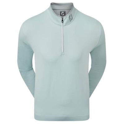 FootJoy Lightweight MicroStripe Half Zip Chill Out Golf Sweater - Blue - thumbnail image 1