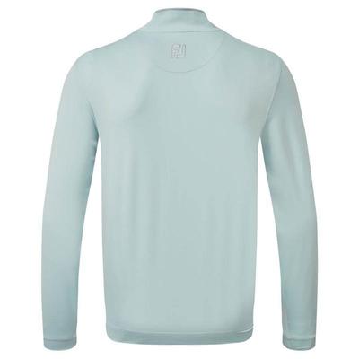 FootJoy Lightweight MicroStripe Half Zip Chill Out Golf Sweater - Blue - thumbnail image 2