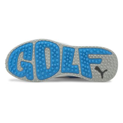 Puma GS Fast Golf Shoes - White/Quarry/Ocean Blue - thumbnail image 4