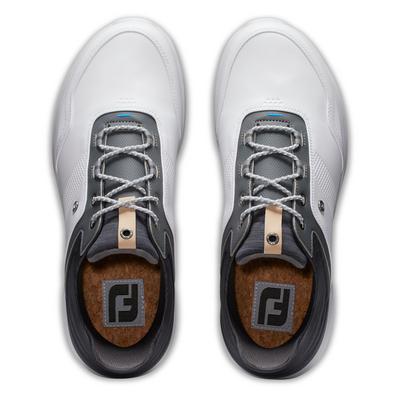 FootJoy Stratos Golf Shoe - White/Charcoal/Blue jay - thumbnail image 5