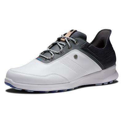 FootJoy Stratos Golf Shoe - White/Charcoal/Blue jay - thumbnail image 6