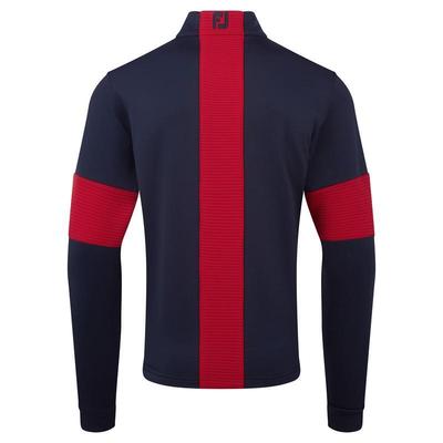 FootJoy Ribbed Chillout XP Golf Sweater - Navy/Red - thumbnail image 2