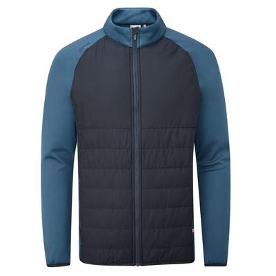 Ping Arlo Quilted Hybrid Golf Jacket - Navy/Stormcloud - thumbnail image 1