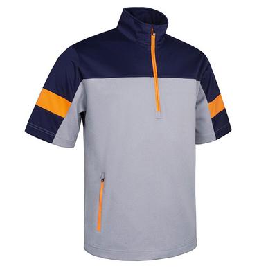 Sunderland Cortina Half Sleeve Zip Windtop - Silver/Navy/Lava