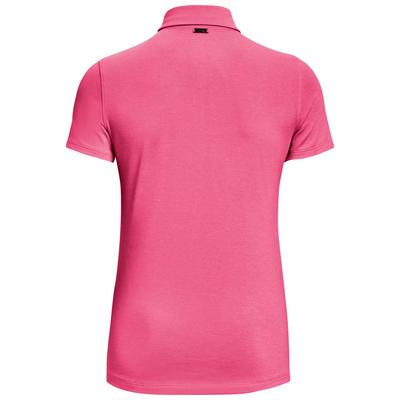 Under Armour Womens Zinger Short Sleeve Polo Shirt - Pink Punk - thumbnail image 2