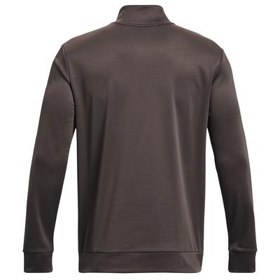 Under Armour Mens Armour Fleece 1/4 Zip Golf Sweater - Brown - thumbnail image 2