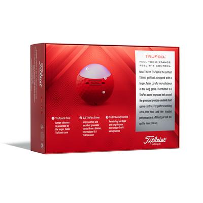 Titleist TruFeel Golf Balls - Red - thumbnail image 2