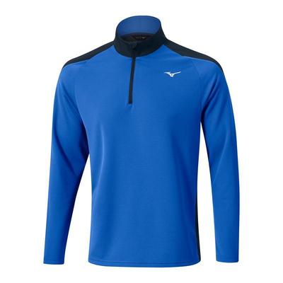 Mizuno Breath Thermo Winter Brz 1/4 Zip Golf Midlayer - Blue