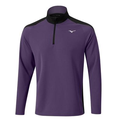 Mizuno Breath Thermo Winter Brz 1/4 Zip Golf Midlayer - Purple