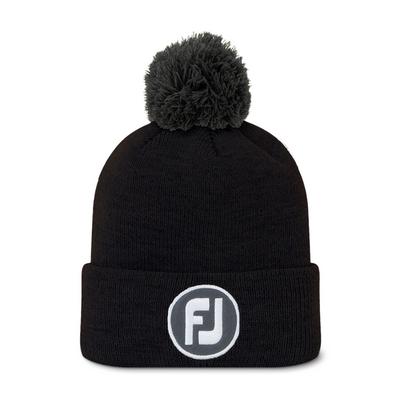 FootJoy FJ Solid Pom Pom Golf Beanie Hat - thumbnail image 1