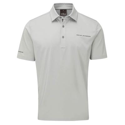 Oscar Jacobson Chap II Tour Golf Polo Shirt - Grey - thumbnail image 1