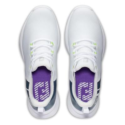 Footjoy Fuel Sport Women's Golf Shoe - White/Navy/Green - thumbnail image 4