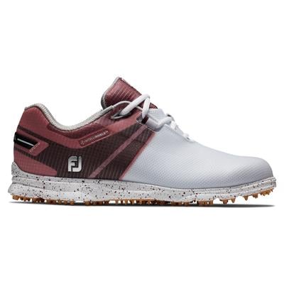 Footjoy Pro|SL Sport Womens Golf Shoes - White/Black/Burgundy