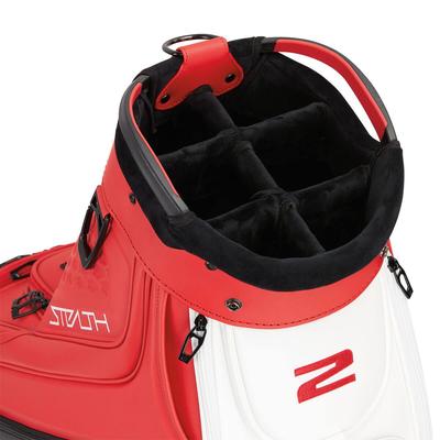 TaylorMade Stealth 2 Tour Golf Cart Bag - Red/White/Black - thumbnail image 6