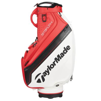 TaylorMade Stealth 2 Tour Golf Cart Bag - Red/White/Black - thumbnail image 3