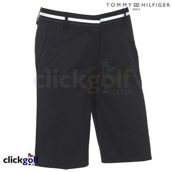 Tommy Hilfiger Arielle Poly Bermuda Ladies Shorts - Black - 8