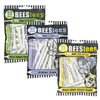 Brand Fusion BEEStees Wooden Golf Tees (25 Tee Pack)